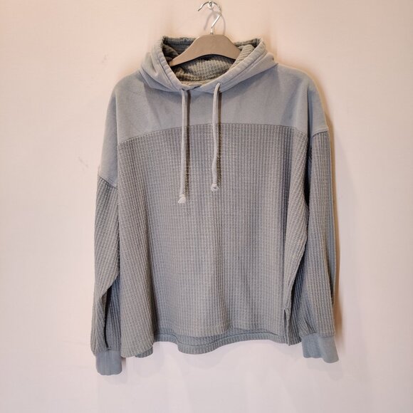 Urban Outfitters Out From Under Pale Sage Soft Waffle Knit Hoodie | Medium - Picture 2 of 7